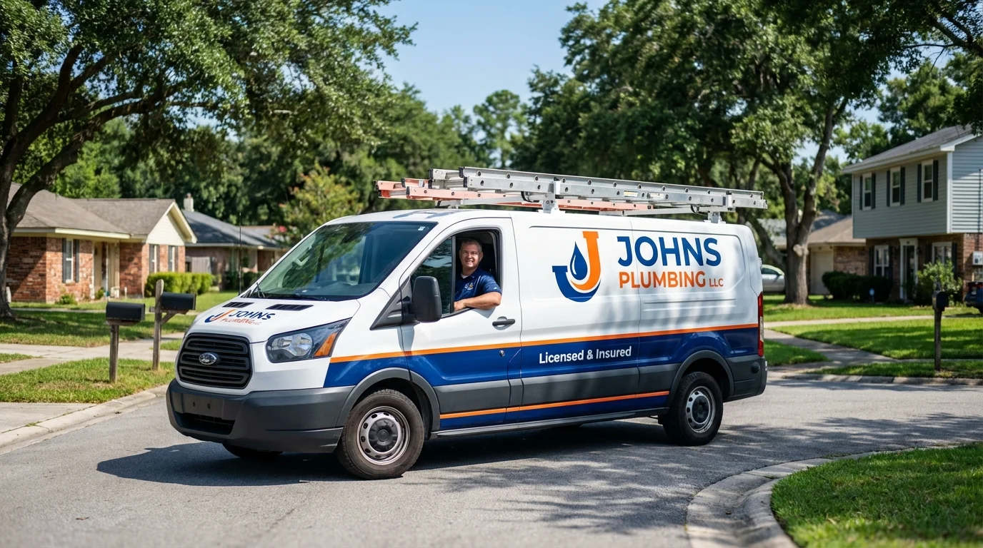 Johns Plumbing LLC service van in Philipsburg, MT